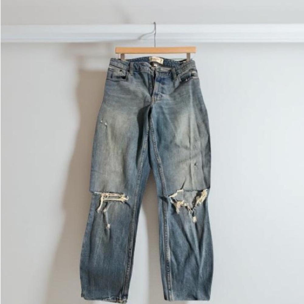 Abercrombie & Fitch Light Blue High Rise Skinny Jeans